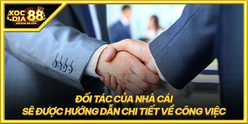 Đối tác của nhà cái sẽ được hướng dẫn chi tiết về công việc